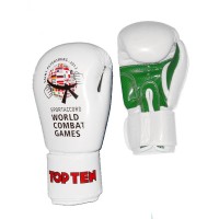 Перчатки TOP TEN с логотипом Всемирных Игр Боевых Искусств
